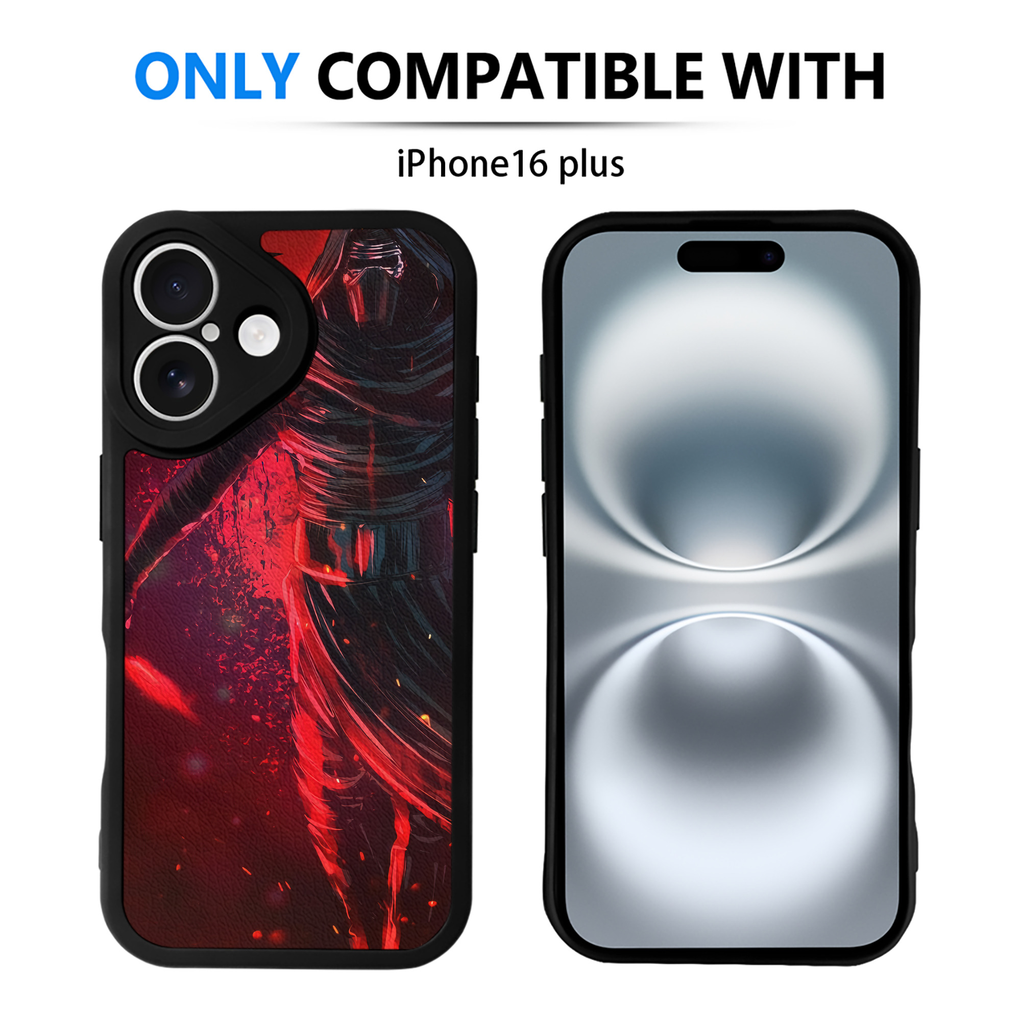 （画像用） スター・ウォーズ Star Wars 【iPhone 16シリーズ対応】シリコンスマホケース（レザー調） 材質：シリコン